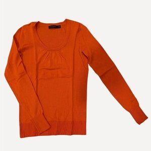 The Limited Women's Orange Crew Neck Sweater